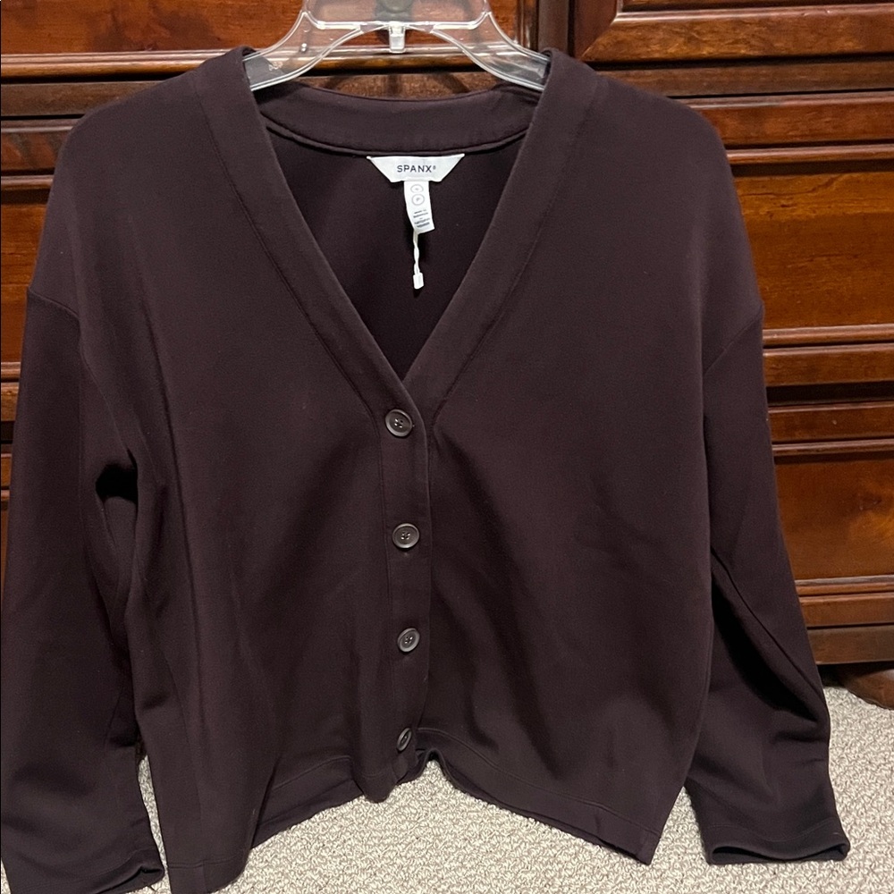 Spanx Air Essentials Women's Brown Cardigan  Sweater
